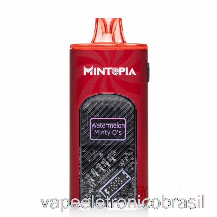 Vape Recarregável Mintopia Turbo 9000 Descartável Melancia Minty O's